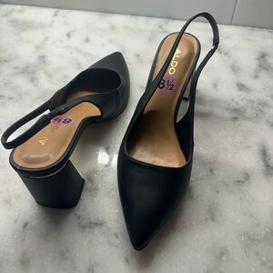 ALDO Women's Black Slingback Heels